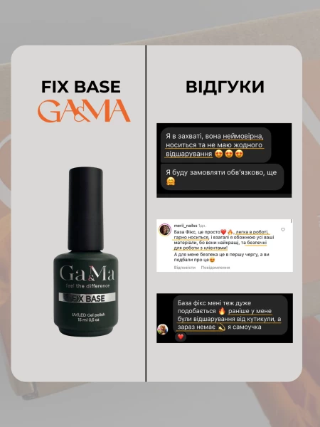 Baza Ga&Ma Fix Nowa formuła 50 ml