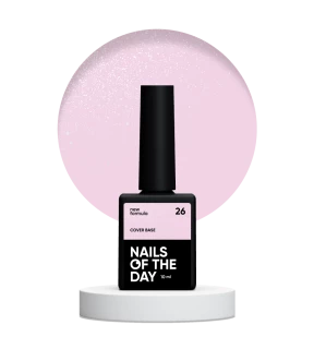 NAILSOFTHEDAY Cover base shimmer nr 26, 10 ml