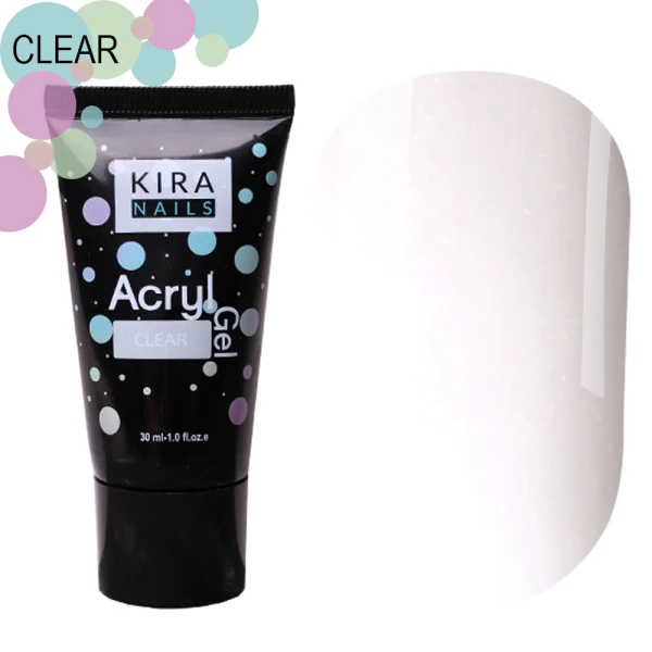 Kira Nails Acryl Gel - Clear, 30 г