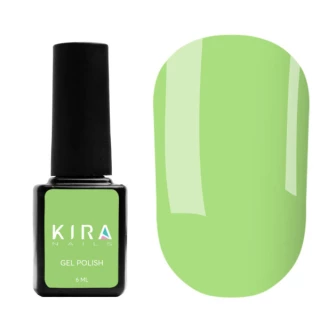 Гель-лак Kira Nails №126 (приглушений зелений, емаль), 6  мл 