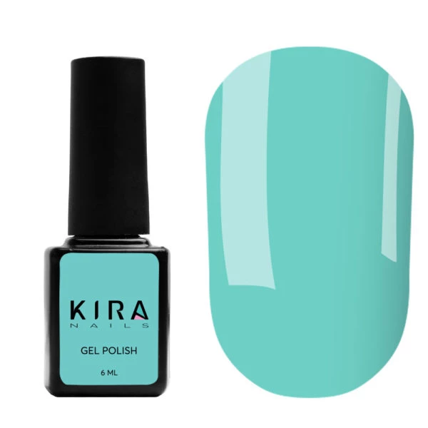 Гель-лак Kira Nails №027 (блакитний, емаль), 6 мл