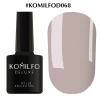 Gel polish Komilfo Deluxe Series No. D068 (muted gray-purple, enamel), 8 ml