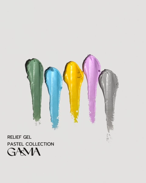 GA&MA Relief Gel Pastel Collection, 5 g