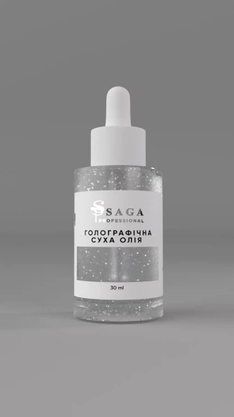 Holograficzny suchy olejek Saga Professional, 30 ml