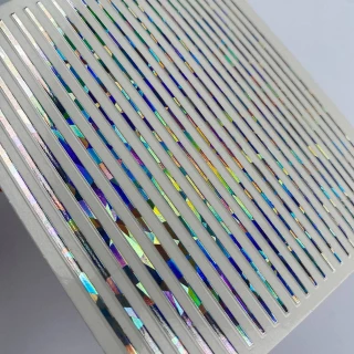 Flexible Design Strips (Holographic Silver)