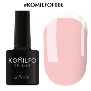 Гель-лак Komilfo French Collection №F006 (облачно-розовый, эмаль, для френча), 8 мл