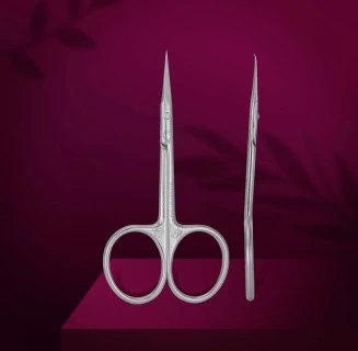 Professional cuticle scissors with hook EXCLUSIVE 21 TYPE 2, Magnolia