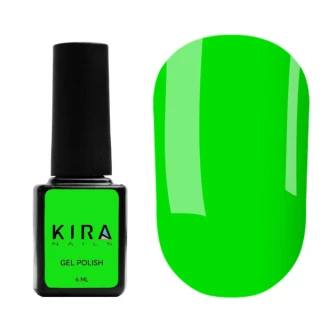 Gel polish Kira Nails No. 183 (bright green, enamel), 6 ml