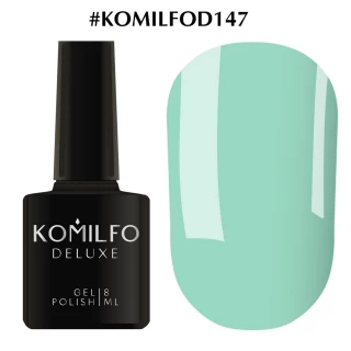 Gel polish Komilfo Deluxe Series No. D147 (blue-turquoise, enamel), 8 ml