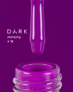 DARK Lakier do stempli fuksja #18, 8 ml