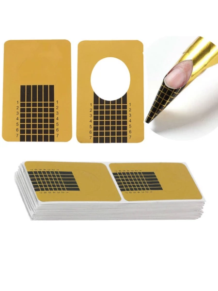 Forms for extensions gold (Narrow) 100 pcs