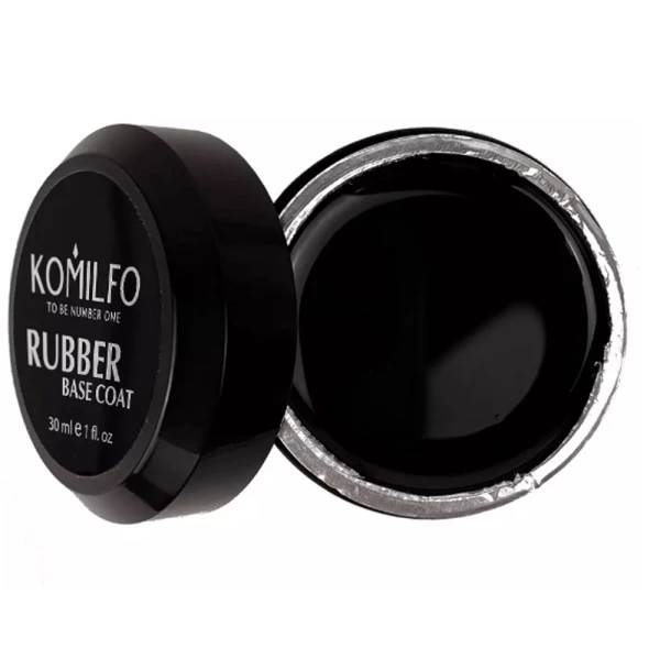 База Komilfo Rubber Base Coat - каучукова база для гель-лаку, 30 мл (без пензлика)