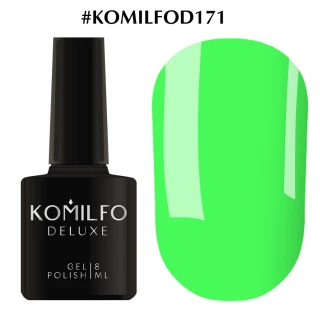 Гель-лак Komilfo Deluxe Series №D171 (яркий насыщенный салатовый, неоновый), 8 мл