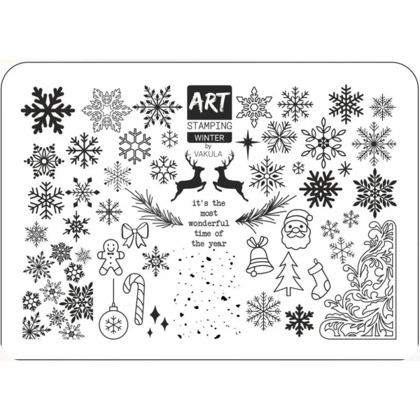 ART Stamping Пластина для стемпинга Winter