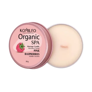 Komilfo Massage Candle - Pink Raspberries, 30 g