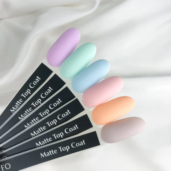 Komilfo No Wipe Matte Top NEW FORMULA - матовий топ для гель-лаку без липкого шару, 15 мл