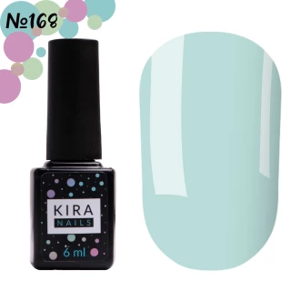 Gel polish Kira Nails No. 168 (sea foam, enamel), 6 ml