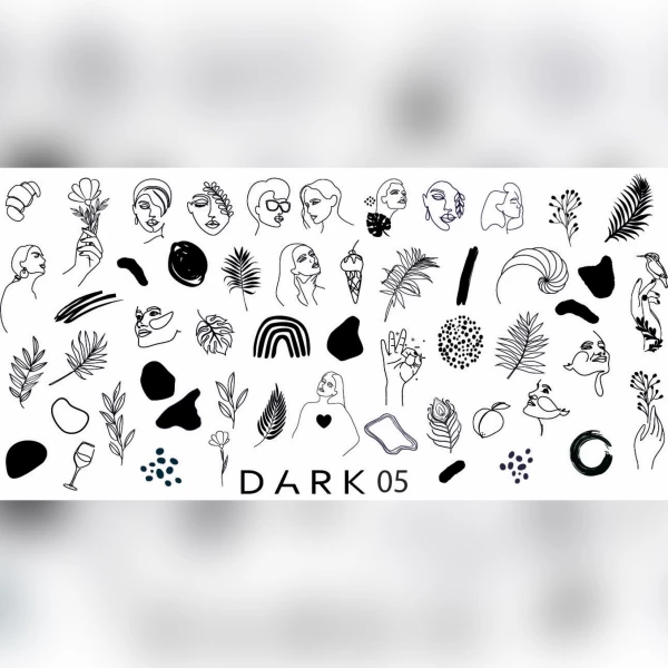 DARK FIGURE 05 пластина для стемпінгу 