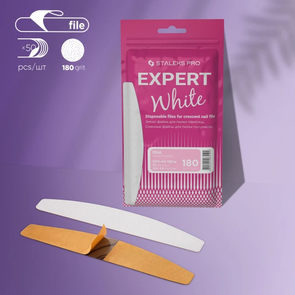 Interchangeable white files for the half-moon saw EXPERT 42 180 grit (50 pcs.)