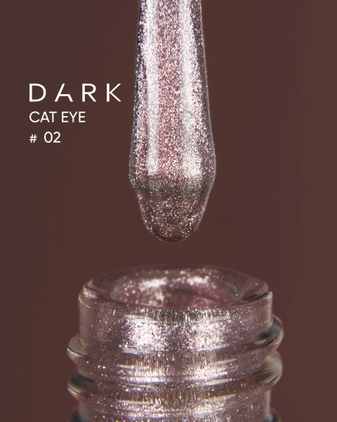 Dark gel polish Cat Eye 02, 10 ml