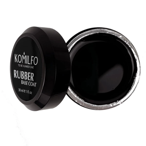 База Komilfo Rubber Base Coat - каучукова база для гель-лаку, 30 мл (без пензлика)