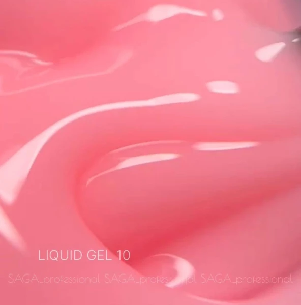 Saga professional Гель для нарощування Liquid Gel №10, 15 мл