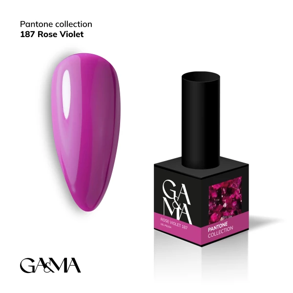 Ga&Ma Pantone collection 187 Rose Violet, 10 ml