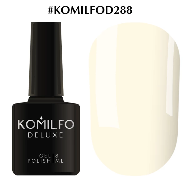 Gel polish Komilfo Deluxe Series No. D288 (pale light purple, enamel), 8 ml