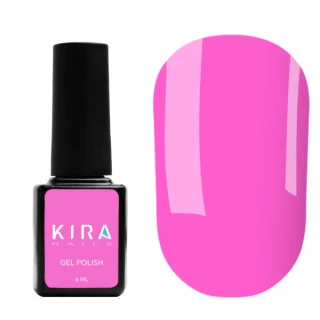 Гель-лак Kira Nails №100 (приглушена рожева фуксія, емаль), 6 мл