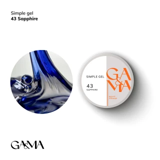 Ga&Ma Simple gel 043 Сапфір, 15 ml