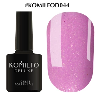 Gel polish Komilfo Deluxe Series No. D044 (light purple with shimmer), 8 ml