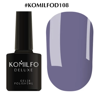 Lakier hybrydowy Komilfo Deluxe Series nr D108 (jasnoszaro-niebieski, emalia), 8 ml