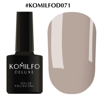 Gel polish Komilfo Deluxe Series No. D071 (light graphite, enamel), 8 ml