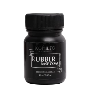 База Komilfo Rubber Base Coat – каучуковая база для гель-лака, 50 мл (без кисточки)