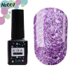 Lakier hybrydowy Kira Nails Shine Bright nr 007 (jasnofioletowy z drobinkami), 6 ml