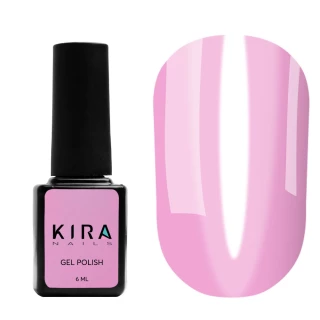 Гель-лак Kira Nails Vitrage №V12 (рожевий кислотний, вітражний), 6 мл