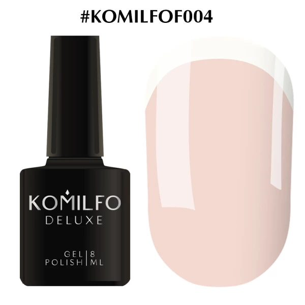 Гель-лак Komilfo French Collection №F004 (жемчужно-розовый, эмаль, для френча), 8 мл