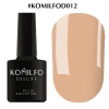 Lakier hybrydowy Komilfo Deluxe Series nr D012 (ciemny nude, emalia), 8 ml