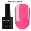 Gel polish Komilfo Deluxe Series No. D261 (bright pink, enamel), 8 ml