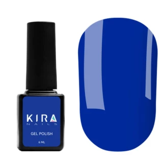 Gel polish Kira Nails No. 189 (electric blue, enamel), 6 ml