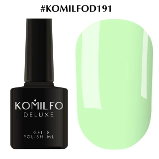 Lakier hybrydowy Komilfo Deluxe Series nr D191 (jasnozielony, miętowy, emalia), 8 ml