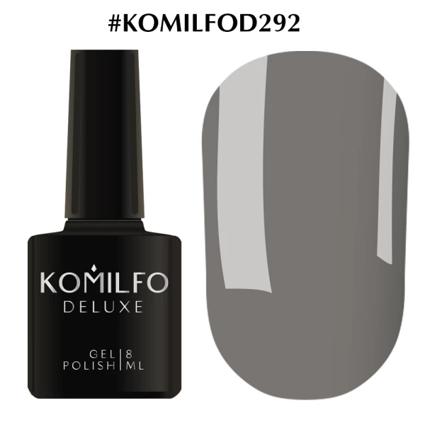 Gel polish Komilfo Deluxe Series No. D292 (light gray, enamel), 8 ml