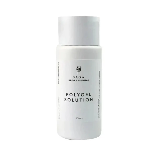 Saga professional Polygel Solution - płyn do polygelu, 200 ml