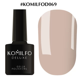 Gel polish Komilfo Deluxe Series No. D069 (light beige-gray, enamel), 8 ml