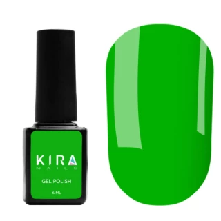 Gel polish Kira Nails No. 181 (grass green, enamel), 6 ml