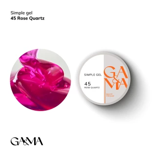 Ga&Ma Simple gel 045 Rose Quartz, 15 ml