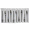 Carbide cutters macrO 10pcs 274050B, blue notch (hard abrasive)