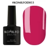 Gel polish Komilfo Deluxe Series No. D053 (bright crimson, enamel), 8 ml