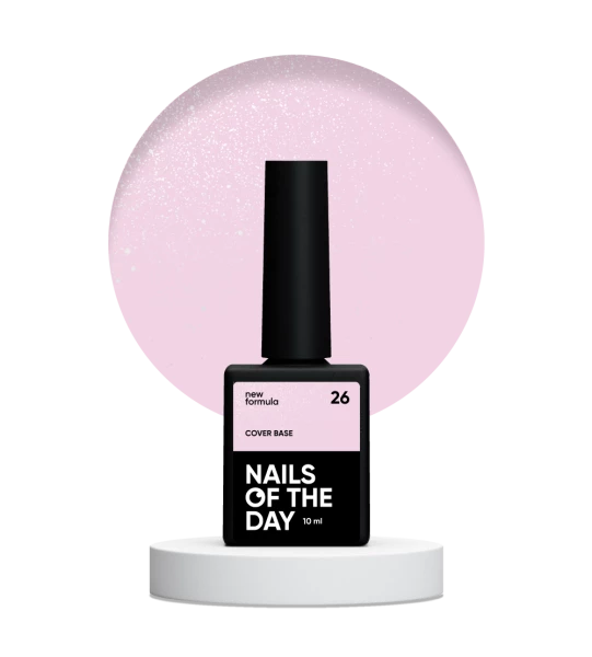 NAILSOFTHEDAY Cover base shimmer nr 26, 10 ml