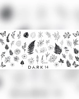 DARK №14 пластина для стемпінгу 